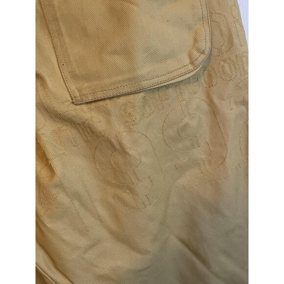 Fubu Pants Mens 36x34 Waxed Embroidered Baggy Hip Hop Streetwear 90s Vintage - Picture 9 of 14